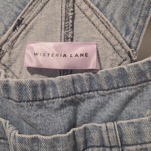 Wisteria Lane Women's Light Blue Denim Overalls